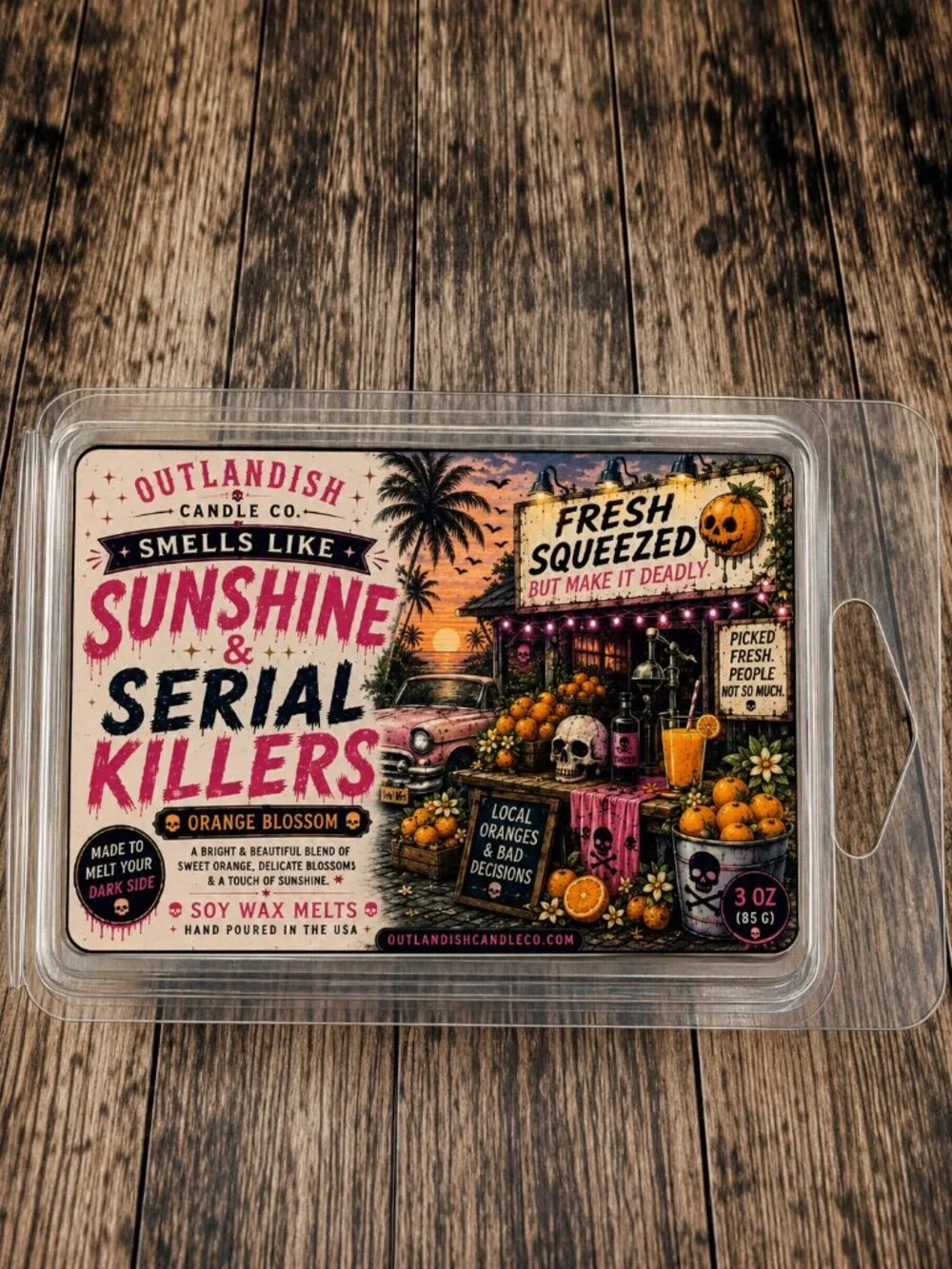 Sunshine & Serial Killers Wax Melts | Orange Blossom Scent